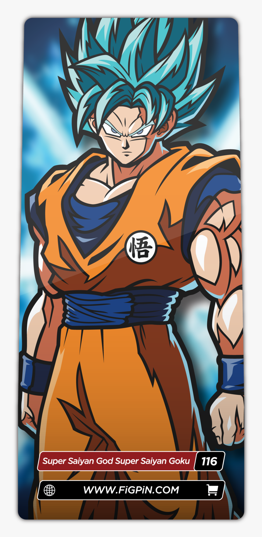 Dragon Ball Fighterz Ssgss Goku Enamel Pin 
 Data Src - Dragon Ball Fighterz Goku Super Saiyan Blue, HD Png Download