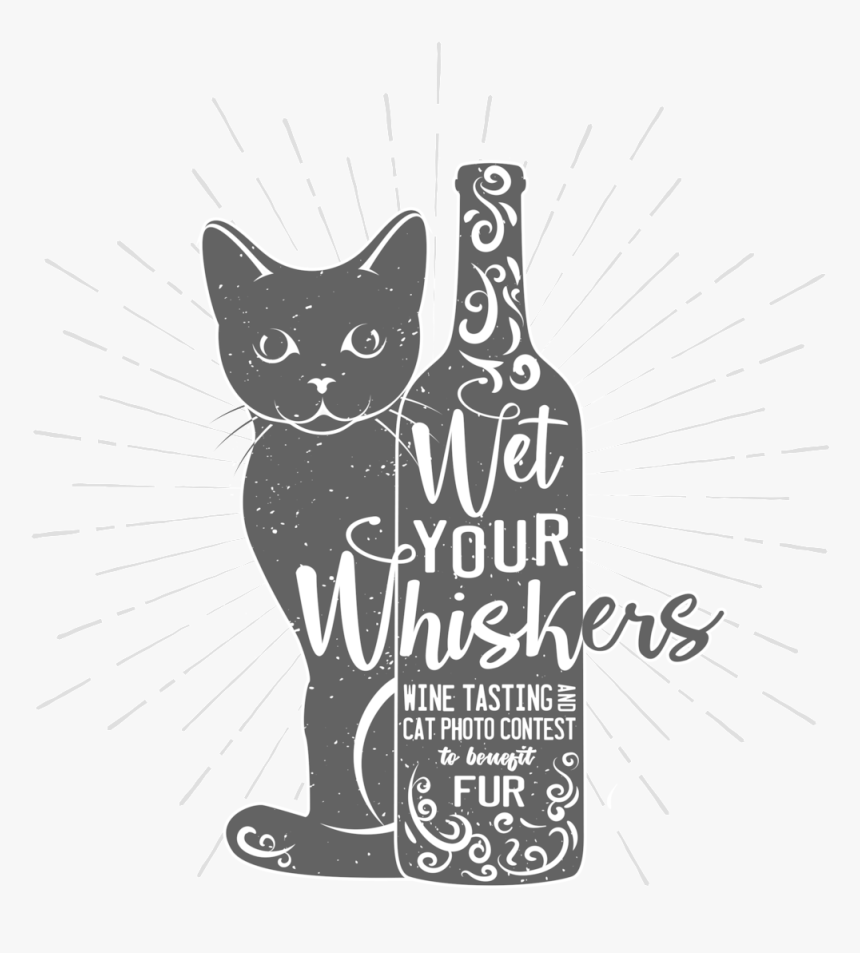 Wine Tasting Logo 2018 - Black Cat, HD Png Download