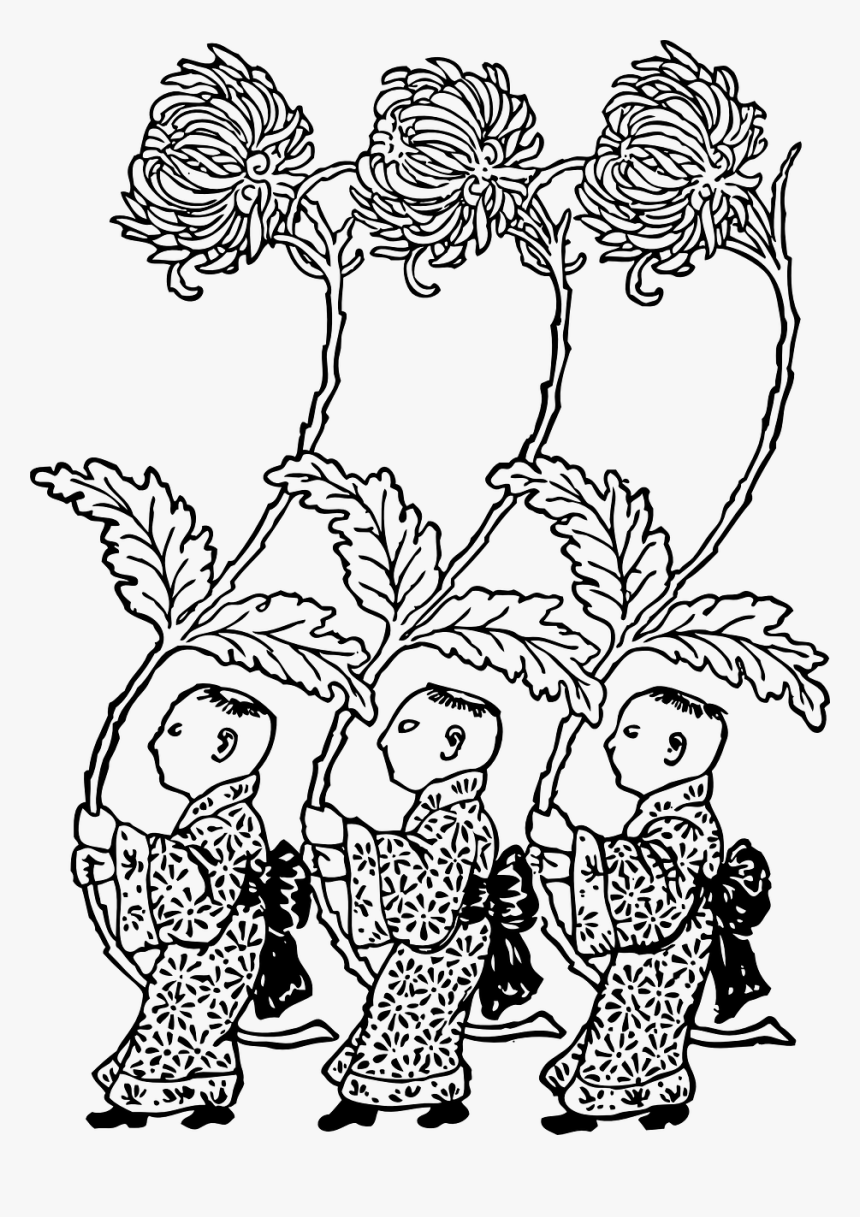 Dessin Chrysanthème Chinois, HD Png Download