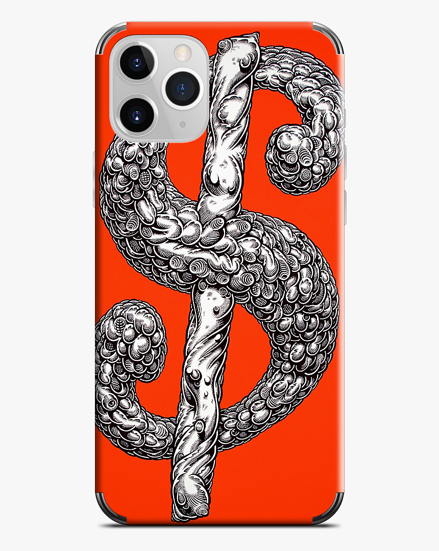 Dollar Sign Red Iphone Skin 
 Data Mfp Src //cdn - Mobile Phone Case, HD Png Download