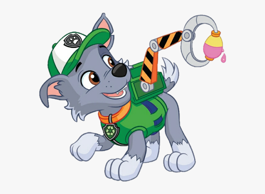 #rocky - Picsart Paw Patrol Stickers, HD Png Download