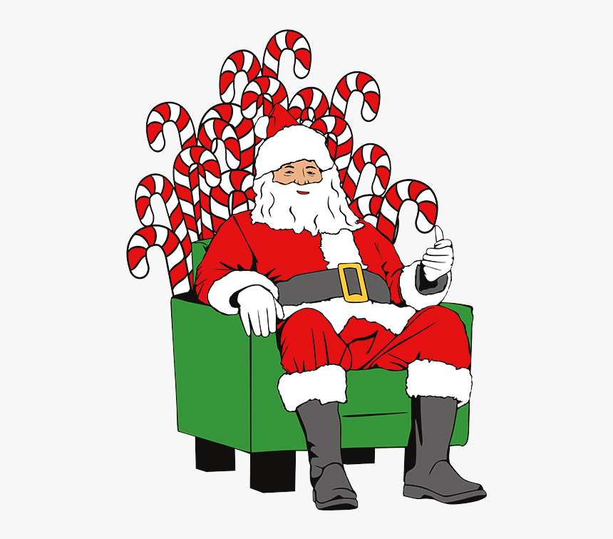 Transparent Santa Shop Clipart - Illustration, HD Png Download
