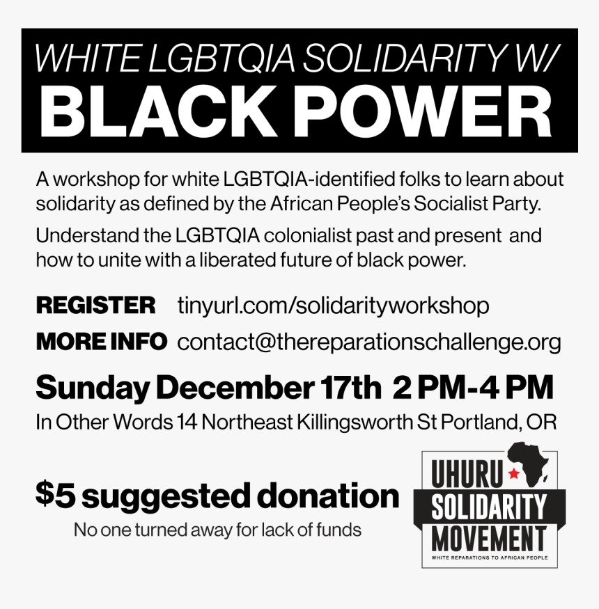 A Workshop For White Lgbtqia Identified Folks To Learn - Interview, HD Png Download