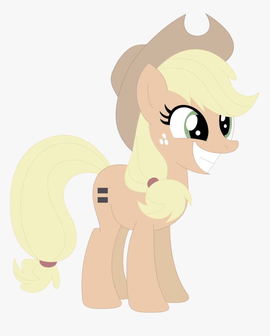 Equal Applejack By Ra1nb0wk1tty-dbpshan - Cartoon, HD Png Download