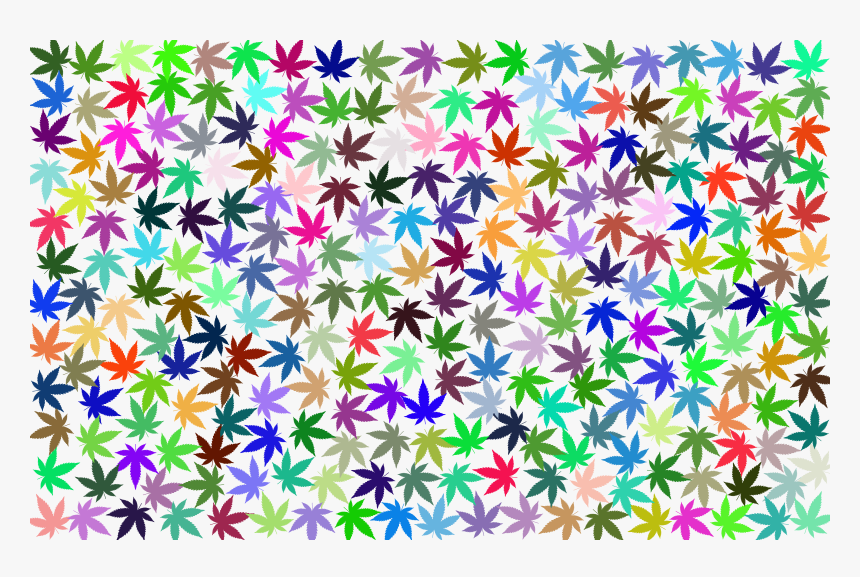 Weed Clipart Rainbow - Fondos De Hojas De Marihuana, HD Png Download