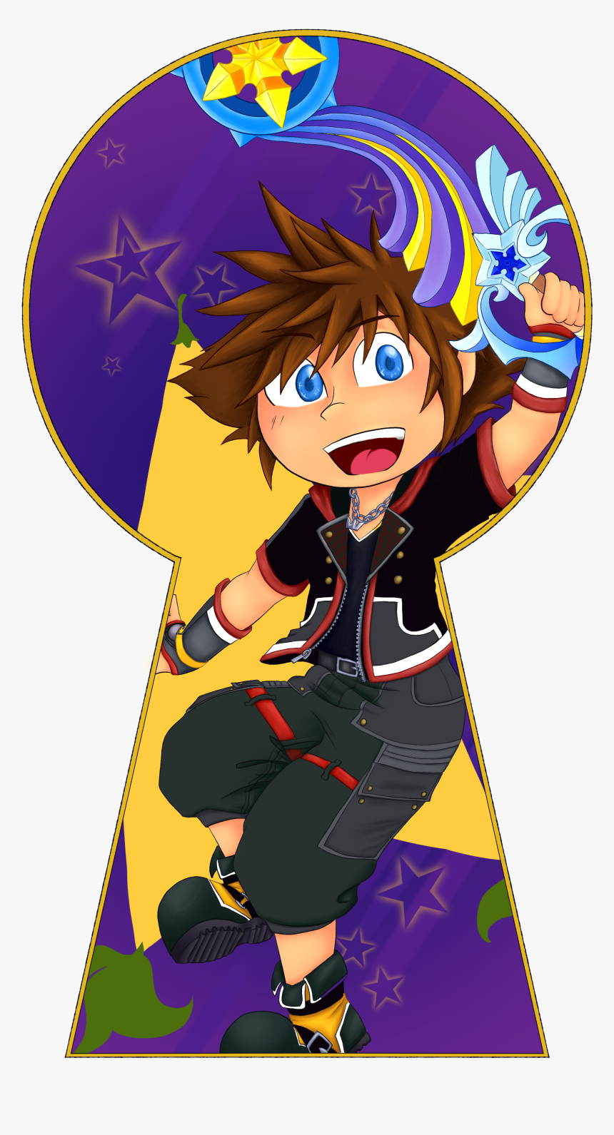 Kingdom Hearts 3 Sora Sticker - Cartoon, HD Png Download