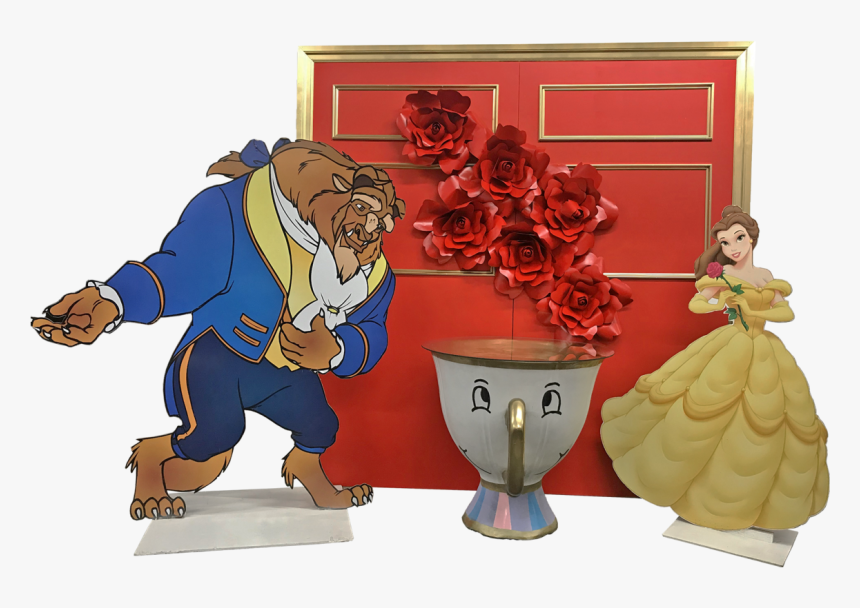 Red Beauty & The Beast Package C - Disney Princess (lifesize Stand Up), HD Png Download