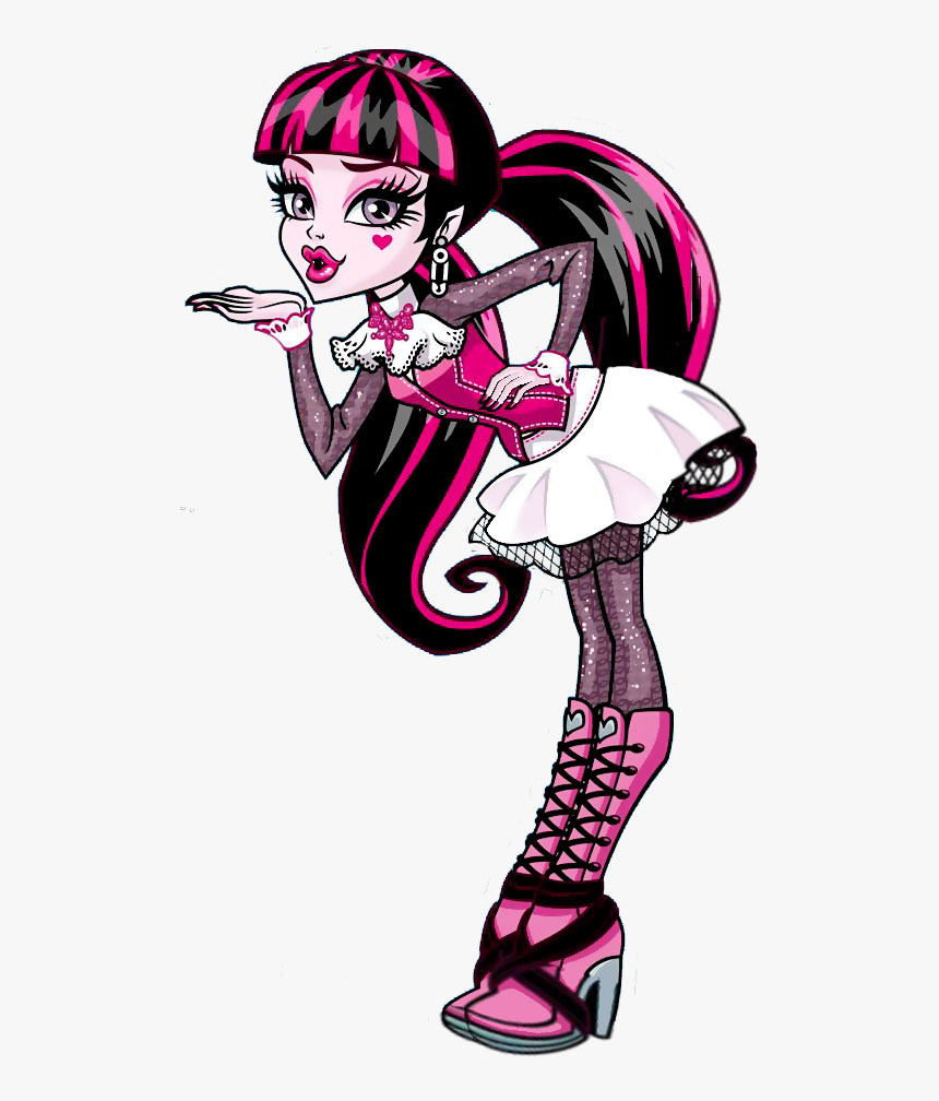 Draculaura Blow A Kiss - Draculaura Monster High Artwork, HD Png Download