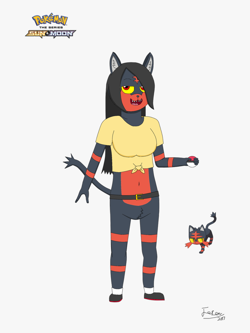 This Is Jared Laen The Anthropomorphic Litten From - Cartoon, HD Png Download