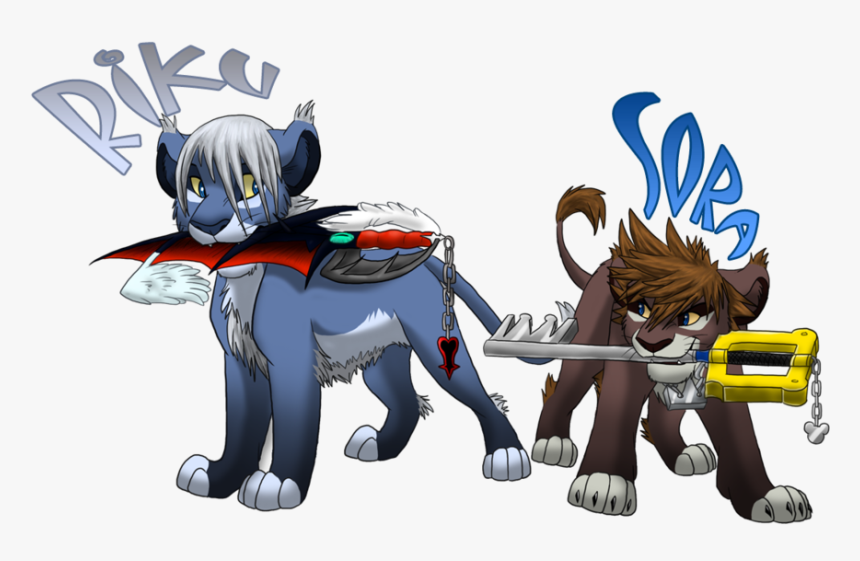 Riku And Sora By Nightrizer D33y7gw - Kingdom Hearts Riku Lion, HD Png Download