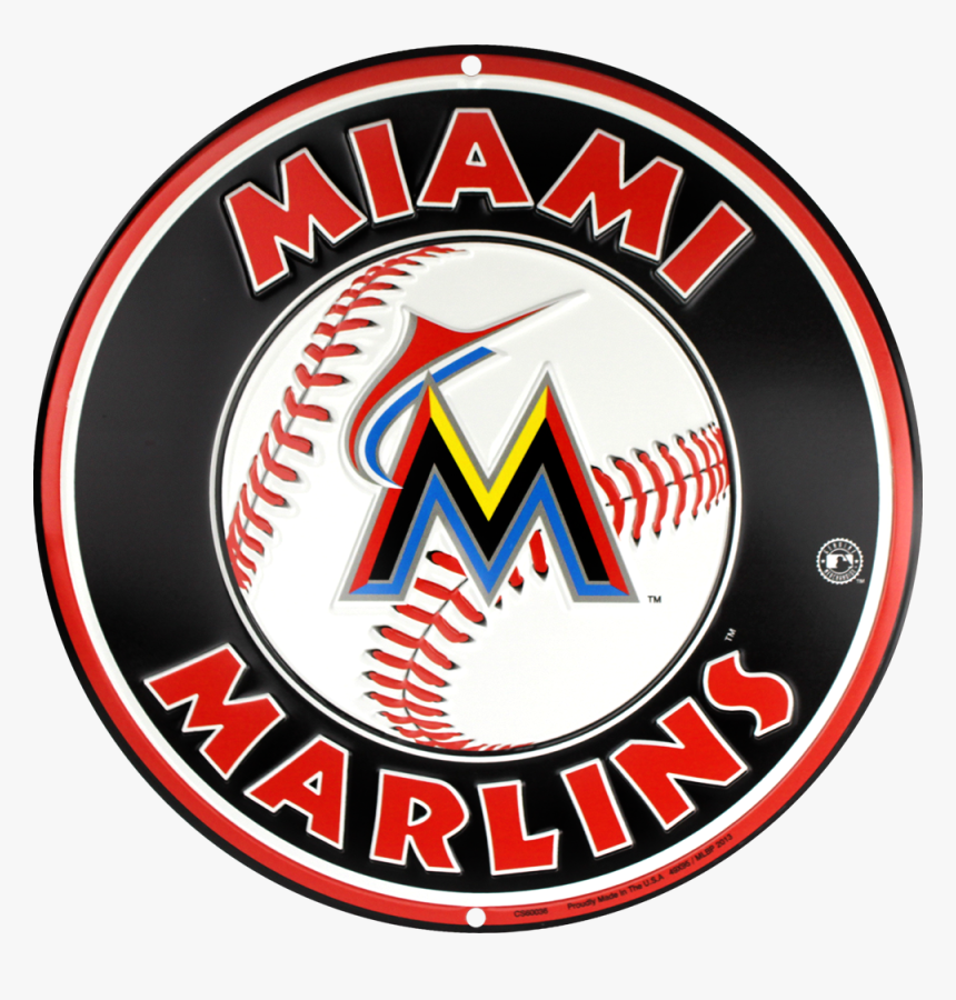 Miami Marlins Baseball Circle, HD Png Download