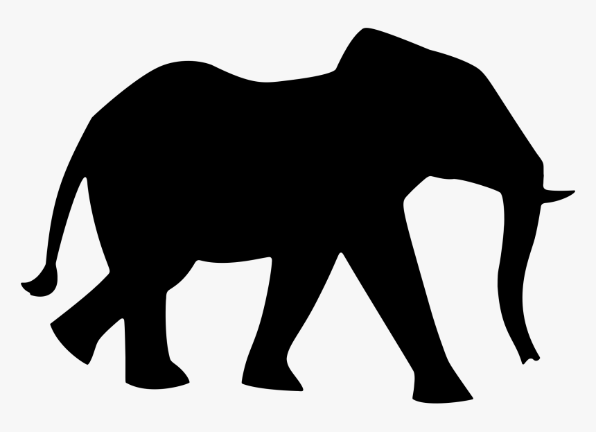 African Elephant Silhouette Clip Art - Elephant Silhouette Png, Transparent Png