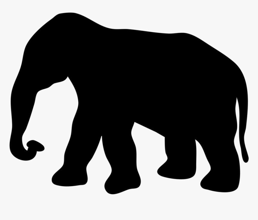 Elephant - Elephant Silhouette Transparent Background, HD Png Download