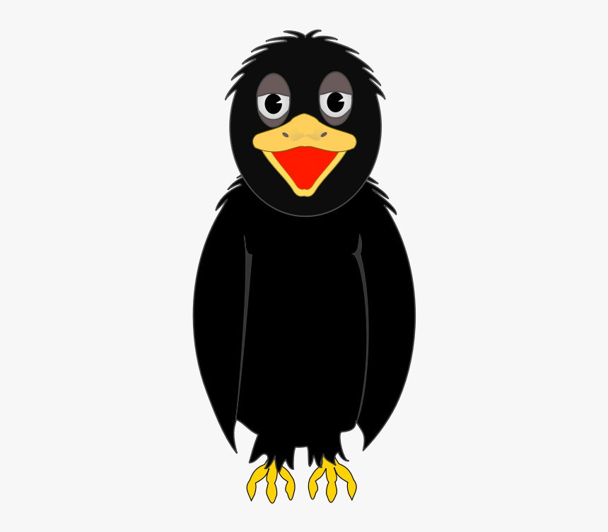 Crow Cartoon Transparent, HD Png Download