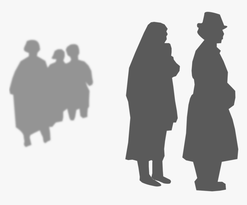 Standing,human Behavior,silhouette - Last Respects, HD Png Download