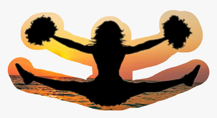 Cheerleader Clipart Silhouette , Transparent Cartoons - Cheerleader Poster, HD Png Download