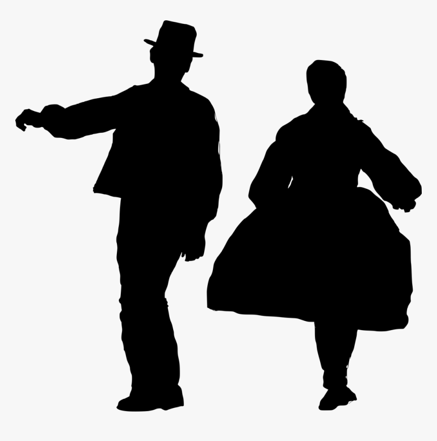 Folk Dance Silhouette Png, Transparent Png