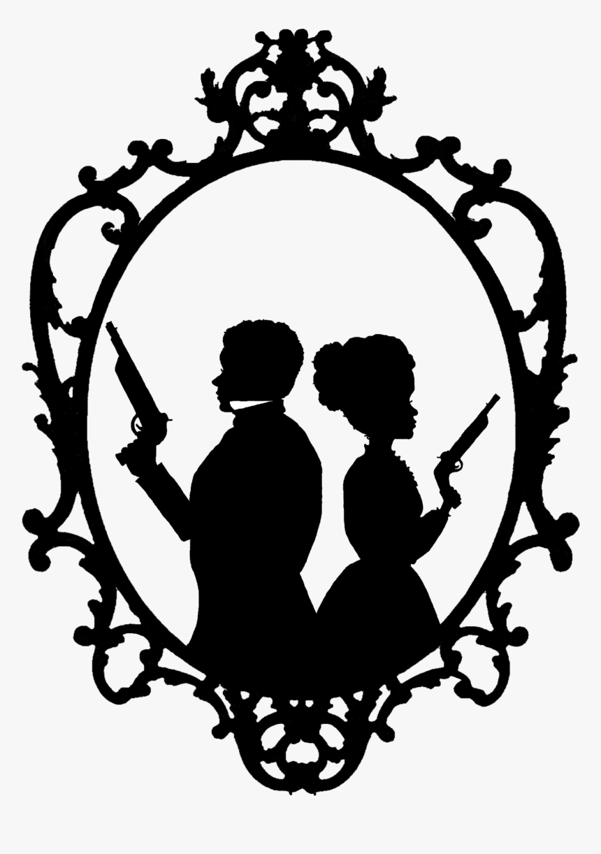 Cheerleader Silhouette Png -acrylic Drawing Silhouette - Gothic Frame, Transparent Png