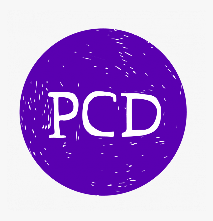 A Purple Circle With Small White Streaks And The Letter - Circle, HD Png Download
