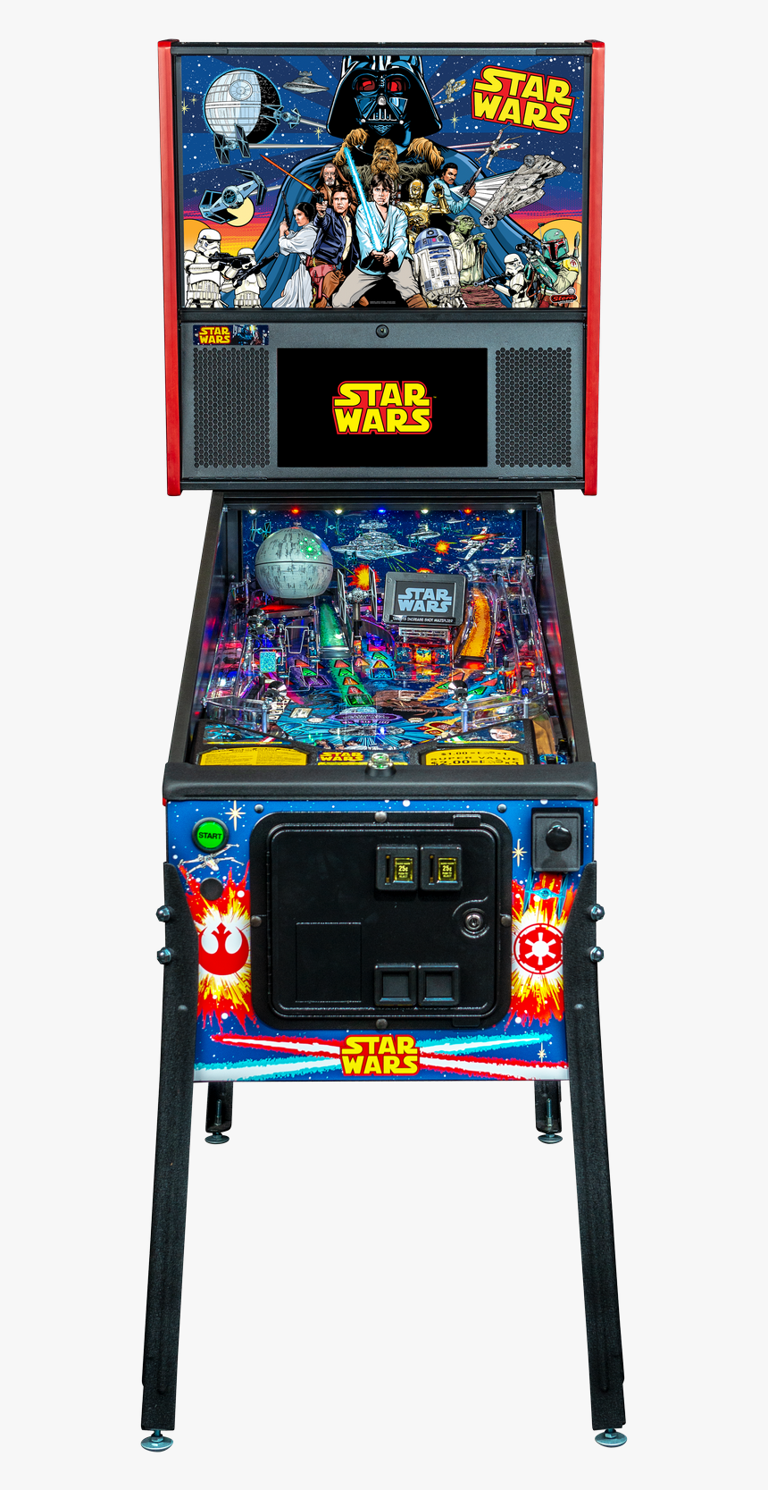Starwars Pro Cabinet Ff 3jifaiwed - Star Wars Comic Book Pinball, HD Png Download