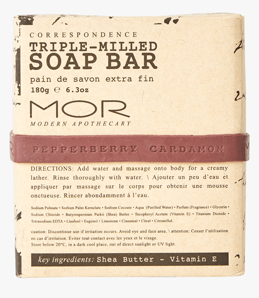 Coso05 Pepperberry Cardamom Triple Milled Soap Box - Soap Box Directions, HD Png Download