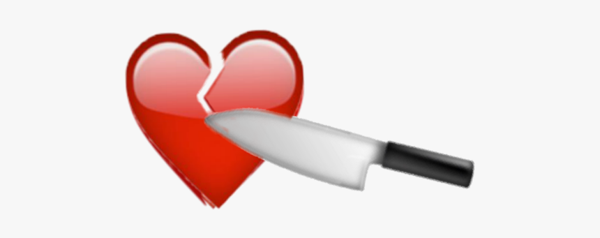 Knife And Heart Emoji, HD Png Download