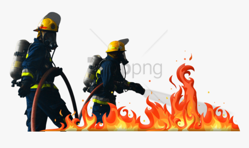Free Png Firefighter Png Png Images Transparent - Trinidad And Tobago Fire Men, Png Download