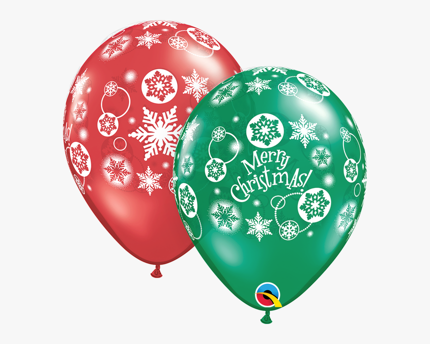 11 Q Assorted, Christmas Snowflakes - Latex Valentines Day Balloon, HD Png Download