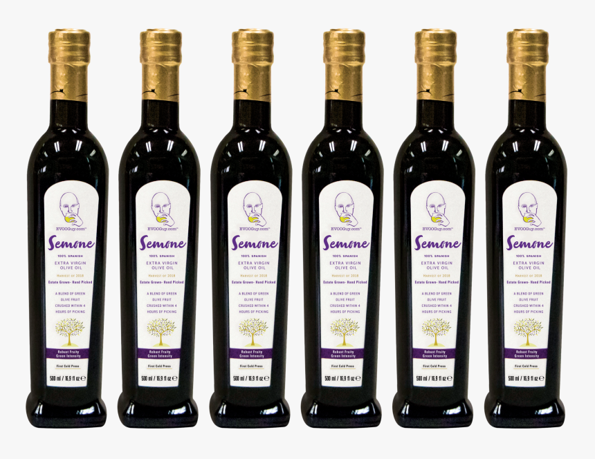 Com Semone Extra Virgin Olive Oil Premium 100% Spanish - Wine Bottle, HD Png Download