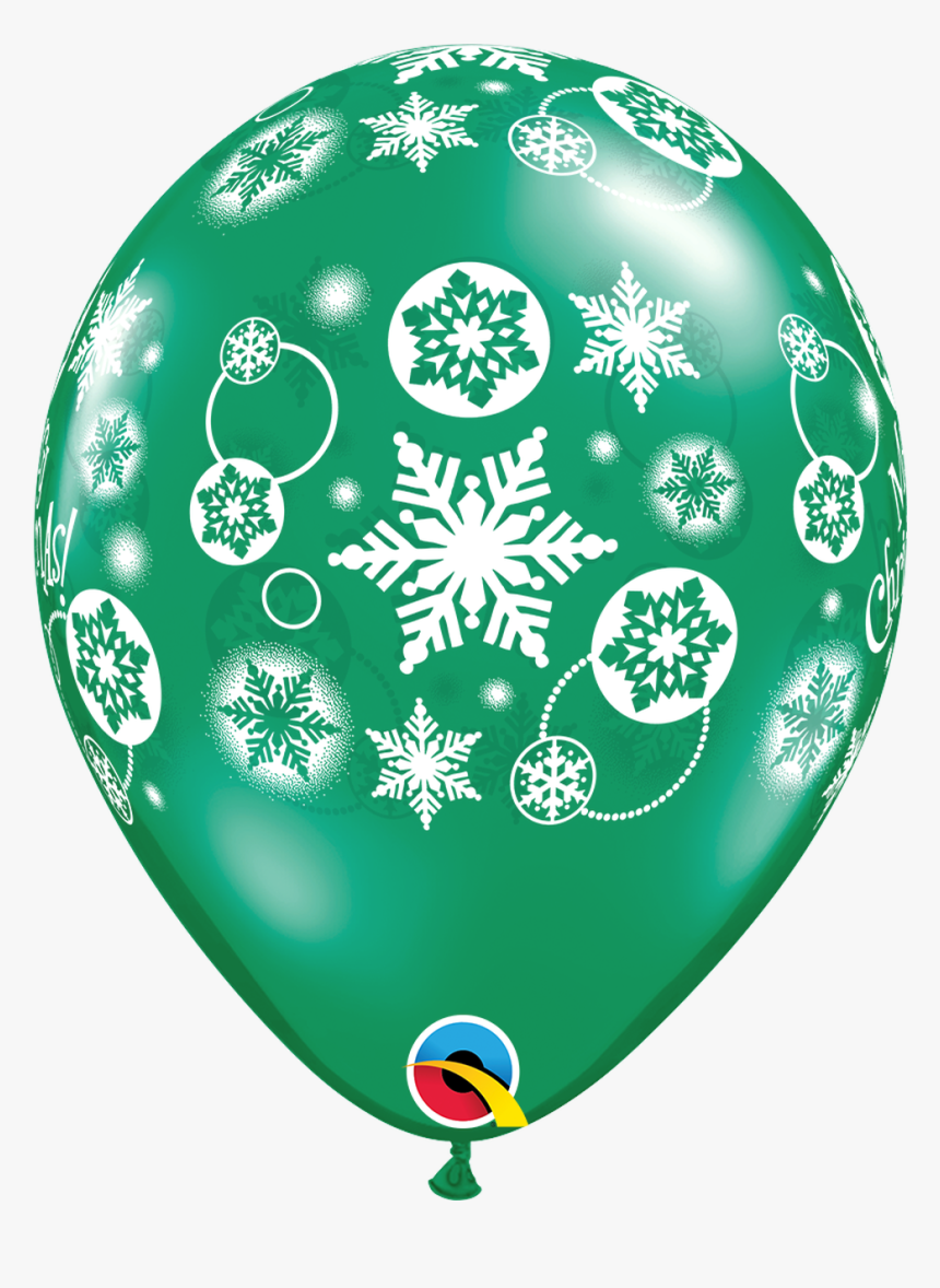11 Q Assorted, Christmas Snowflakes - Balloons, HD Png Download