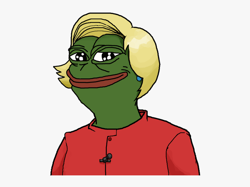 United States Of America Face Green Facial Expression - Hillary Pepe The Frog, HD Png Download
