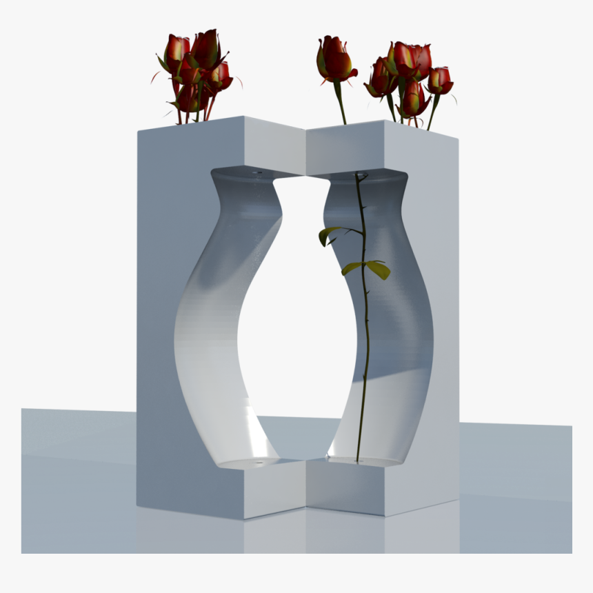 Transparent White Flower Vase Png - Garden Roses, Png Download