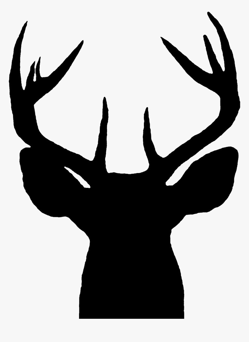 Deer Head Silhouette, HD Png Download