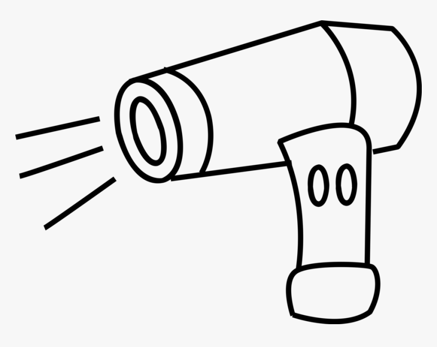 Cliparts For Free Download Blow Dryer Clipart Vector - Line Art, HD Png Download