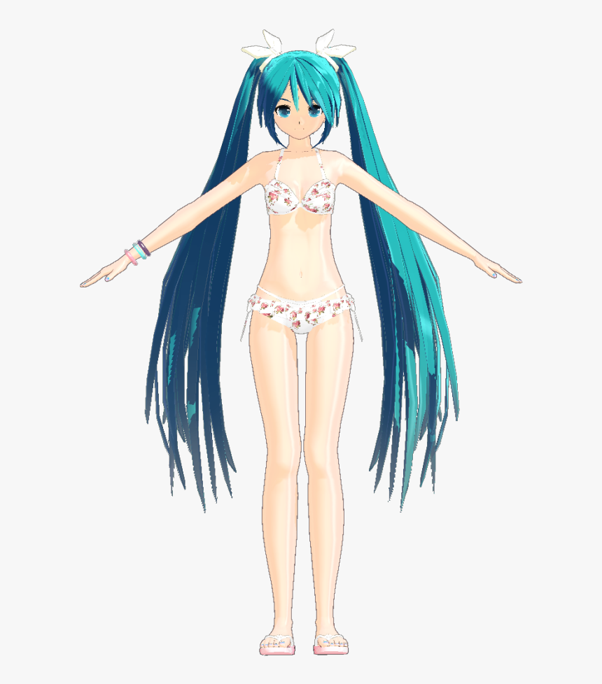Miku 2nd Bikini By Hatuki - Anime, HD Png Download