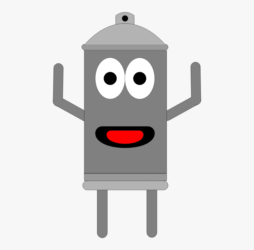 Anthropomorphic Spray Can - Portable Network Graphics, HD Png Download