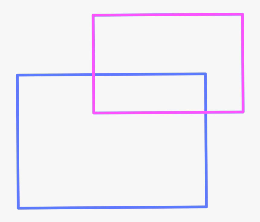 Mq Pink Blue Frame Frames Border - Parallel, HD Png Download