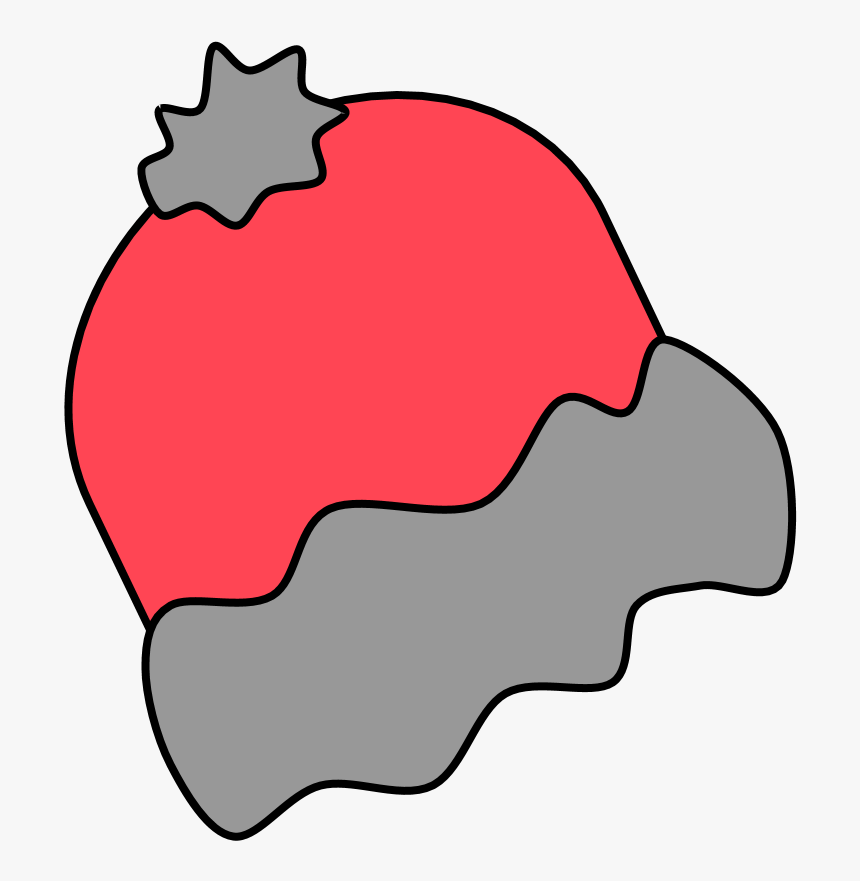 Hat, Winter, Red, Gray, Style, HD Png Download