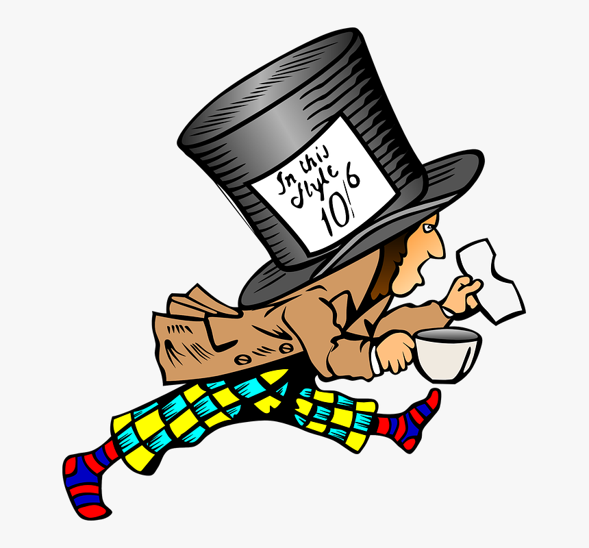 Mad Hatter Hat Label, HD Png Download