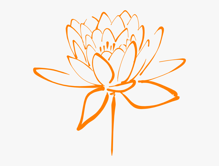 Lotus Black And White Clipart, HD Png Download