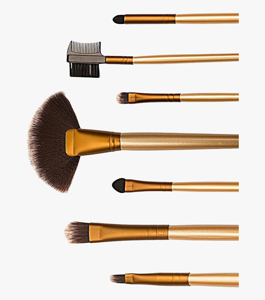 Pink Makeup Brush Set Png High Quality Image - Makeup Brushes, Transparent Png