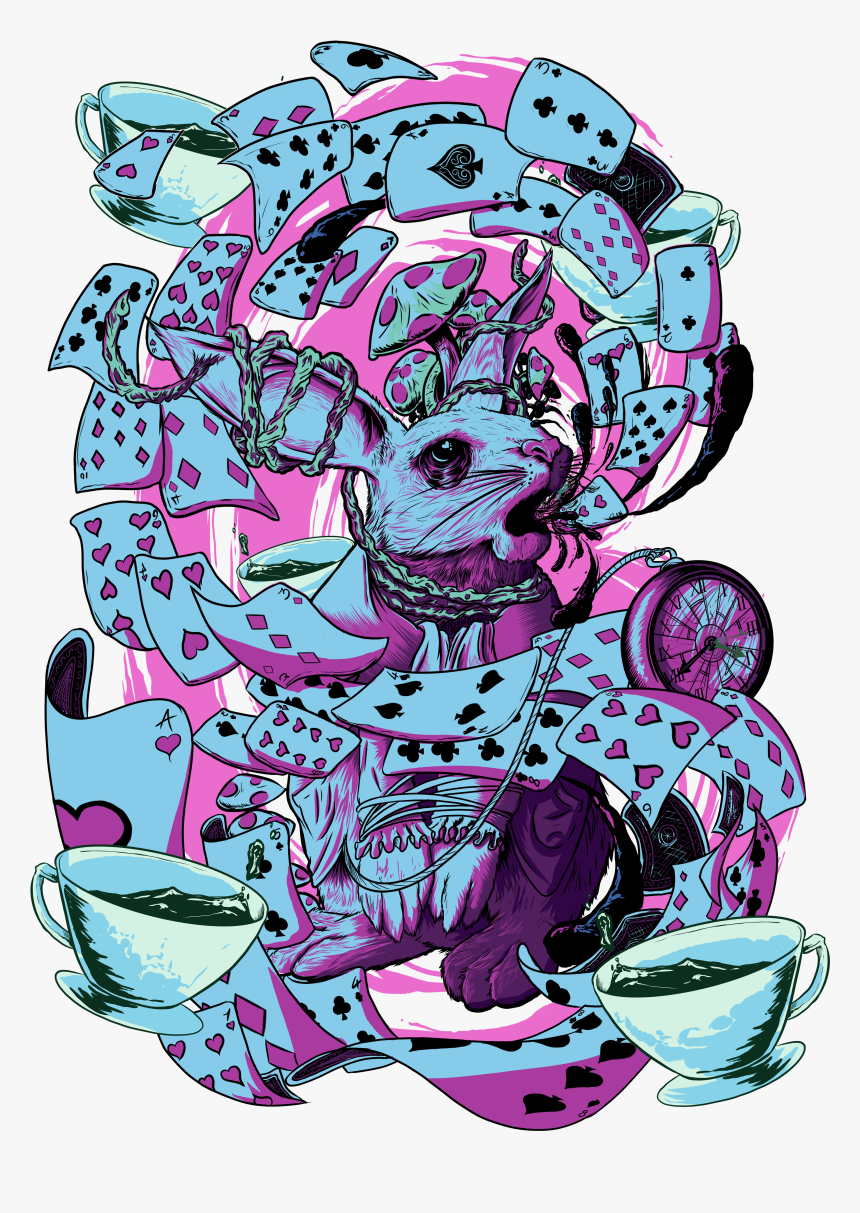 White Rabbit - Illustration, HD Png Download