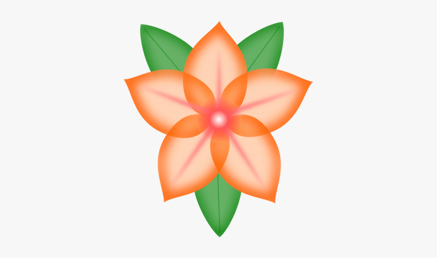 Orange,petal,flower - وردة Clipart, HD Png Download