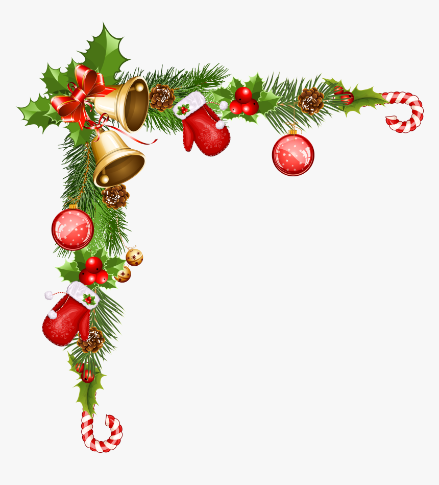 Christmas Ornament Santa Claus Clip Art - Transparent Christmas Border Png, Png Download