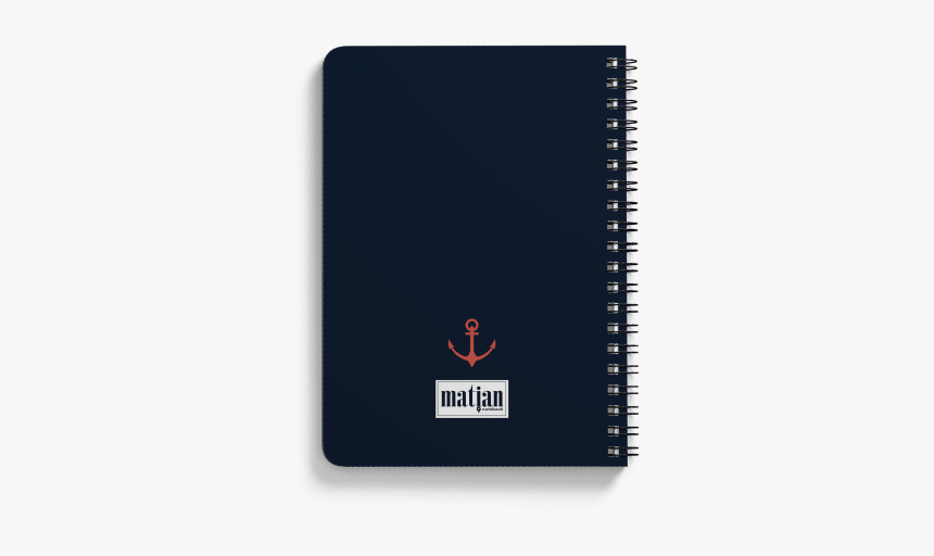 Anchor Pattern Spiral Notebook Back - Sketch Pad, HD Png Download