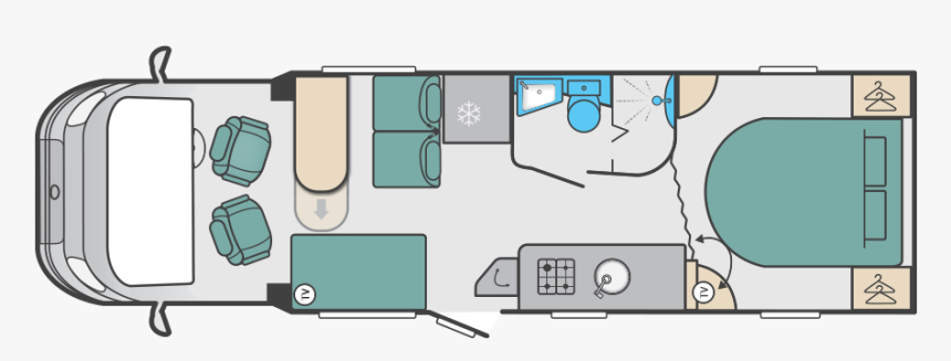 2020 Kon Tiki 625 Day Floorplan - Last Day On Earth Base Layout With Garage, HD Png Download