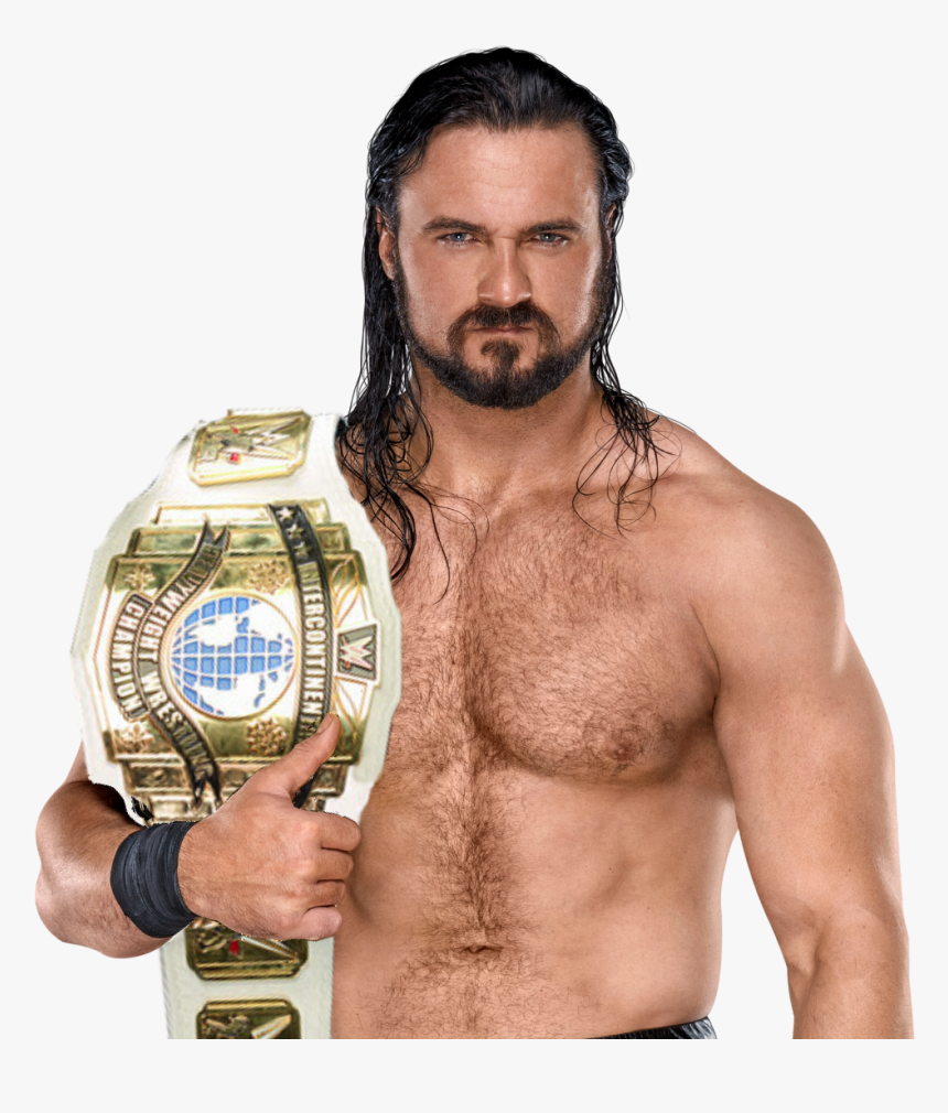 Drew Mcintyre With Intercontinental Championship - Drew Mcintyre With Wwe Championship, HD Png Download
