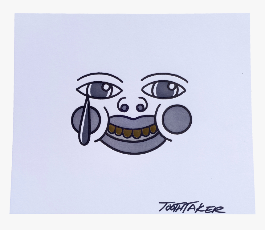 Thug Tears - Character With Tear Tattoo, HD Png Download