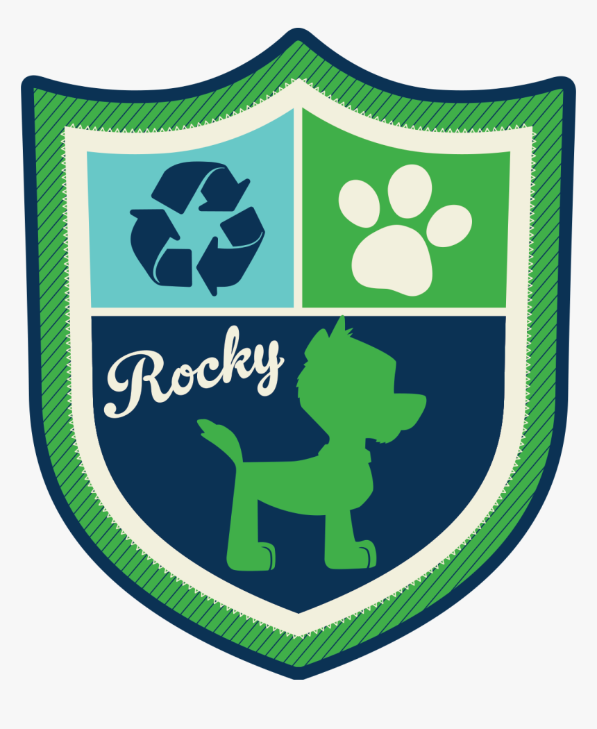 Paw Patrol Rocky Badge Alt - Paw Patrol Badges Transparent Rocky, HD Png Download