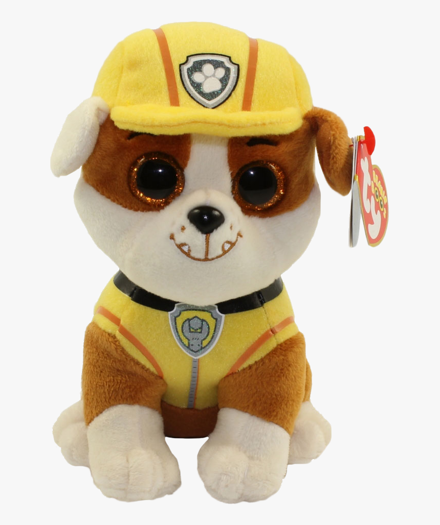 Rubble 6” Beanie Boos Plush - Rubble Paw Patrol Ty, HD Png Download
